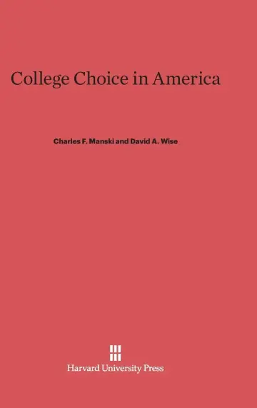 Cover of College Choice in America