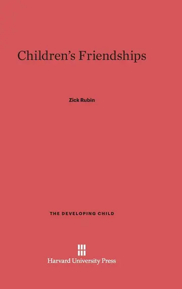 Cover of Children's Friendships