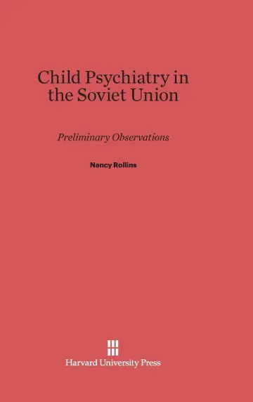 Cover of Child Psychiatry in the Soviet Union
