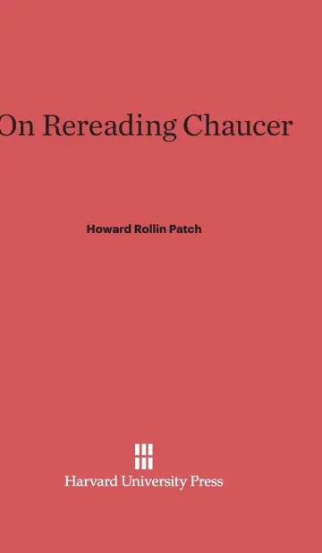 Cover of On Rereading Chaucer