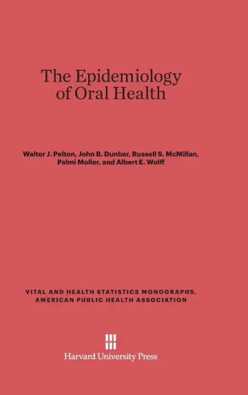Cover of The Epidemiology of Oral Health