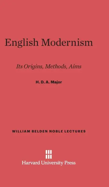 Cover of English Modernism