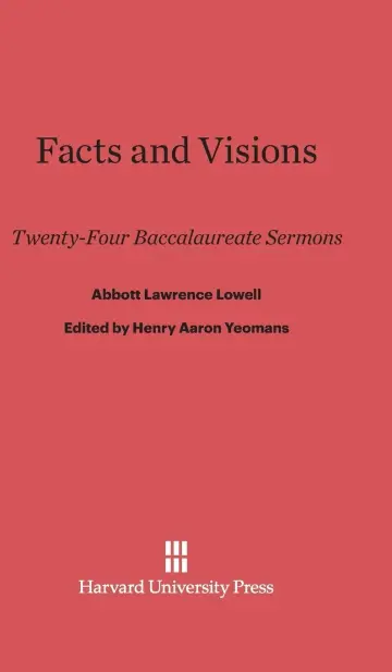 Cover of Facts and Visions