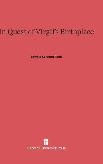 Cover of In Quest of Virgil's Birthplace
