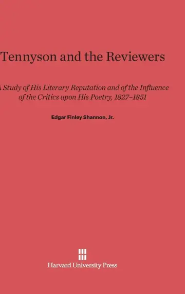 Cover of Tennyson and the Reviewers