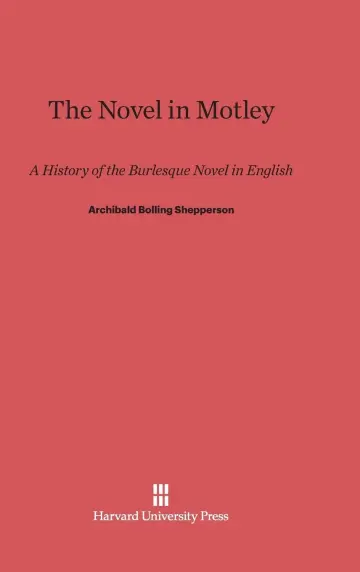 Cover of The Novel in Motley