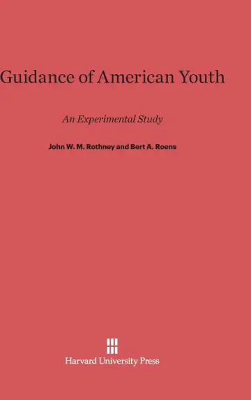 Cover of Guidance of American Youth