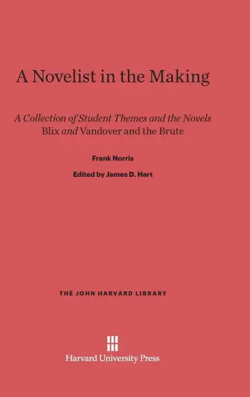 Cover of A Novelist in the Making