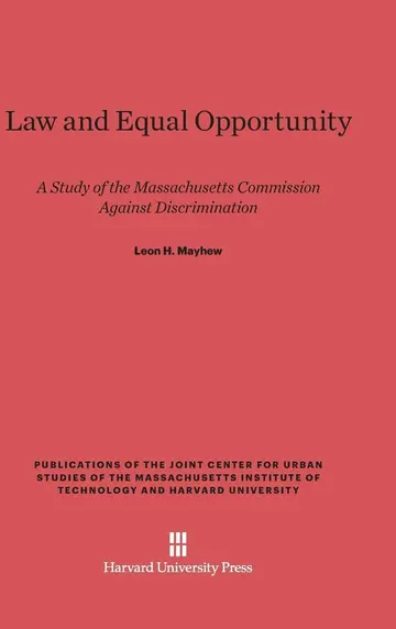 Cover of Law and Equal Opportunity
