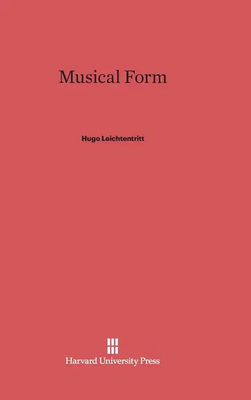 Cover of Musical Form