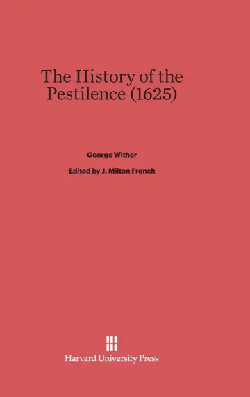 Cover of The History of the Pestilence