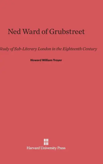 Cover of Ned Ward of Grubstreet