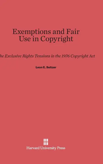 Cover of Exemptions and Fair Use in Copyright