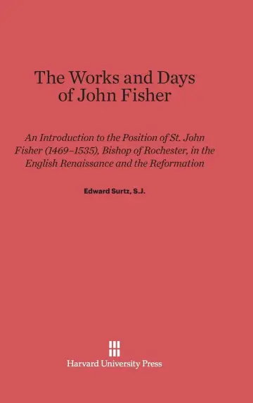 Cover of The Works and Days of John Fisher