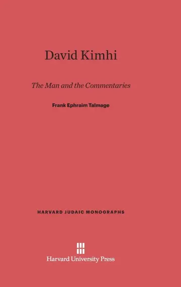 Cover of David Kimhi