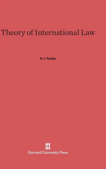 Cover of Theory of International Law