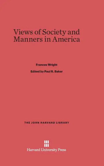 Cover of Views of Society and Manners in America