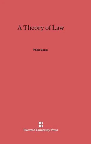 Cover of A Theory of Law