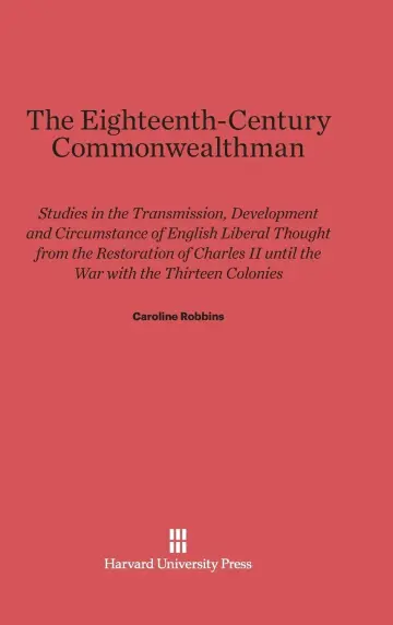 Cover of The Eighteenth-Century Commonwealthman