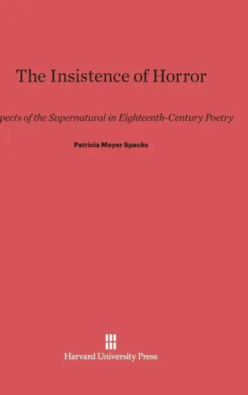 Cover of The Insistence of Horror