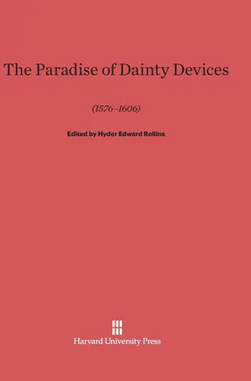 Cover of A Paradise of Dainty Devices