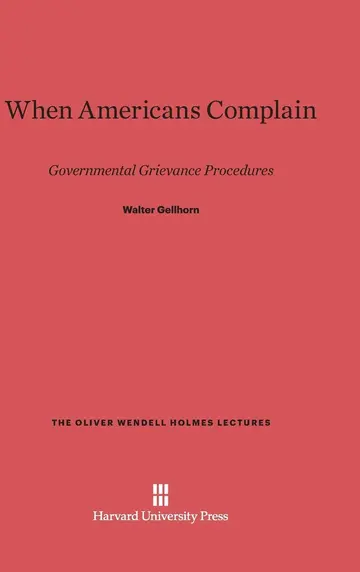 Cover of When Americans Complain