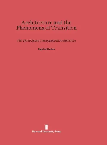 Cover of Architecture and the Phenomena of Transition