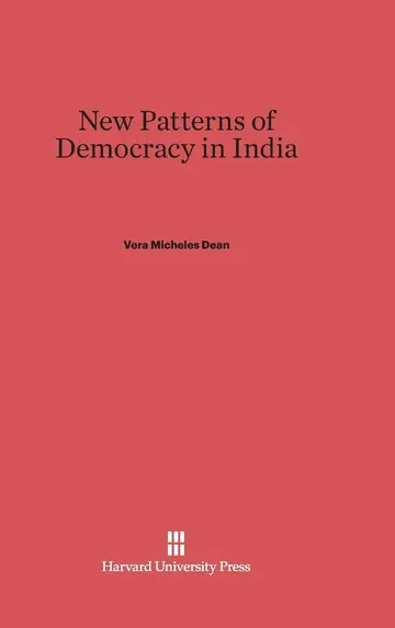 Cover of New Patterns of Democracy in India