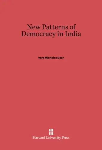 Cover of New Patterns of Democracy in India