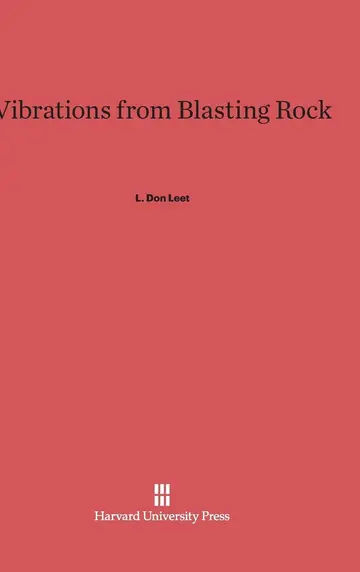 Cover of Vibrations from Blasting Rock