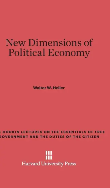 Cover of New Dimensions of Political Economy