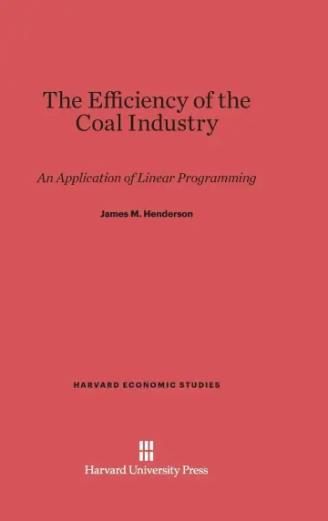 Cover of The Efficiency of the Coal Industry