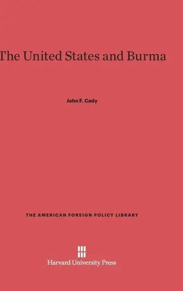 Cover of The United States and Burma