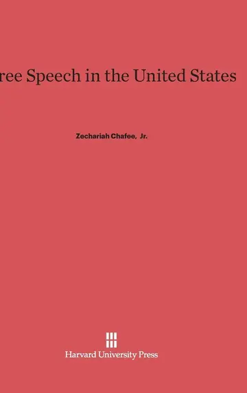 Cover of Free Speech in the United States