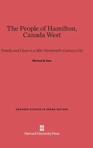 Cover of The People of Hamilton, Canada West