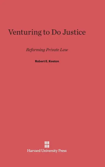 Cover of Venturing to Do Justice