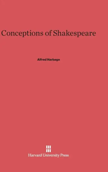Cover of Conceptions of Shakespeare