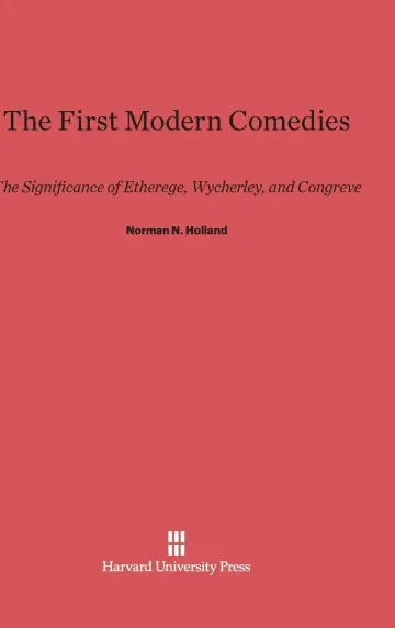 Cover of The First Modern Comedies
