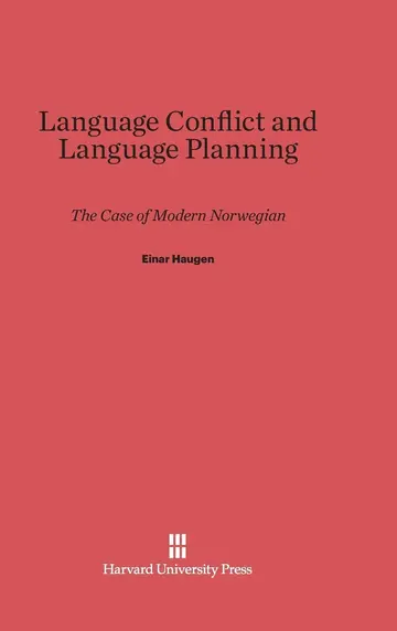 Cover of Language Conflict and Language Planning