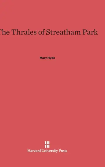 Cover of The Thrales of Streatham Park