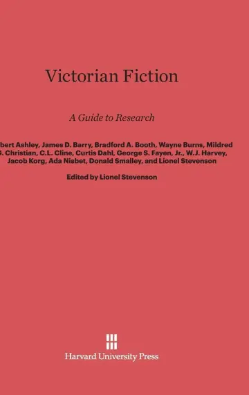 Cover of Victorian Fiction