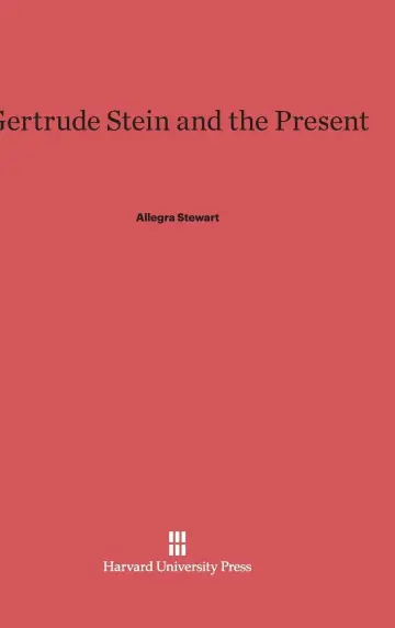 Cover of Gertrude Stein and the Present