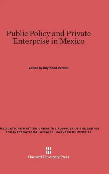 Cover of Public Policy and Private Enterprise in Mexico