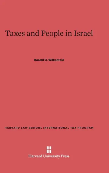 Cover of Taxes and People in Israel