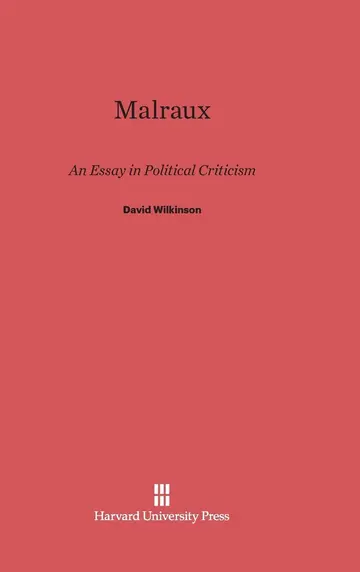 Cover of Malraux