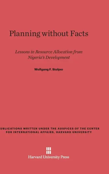 Cover of Planning Without Facts
