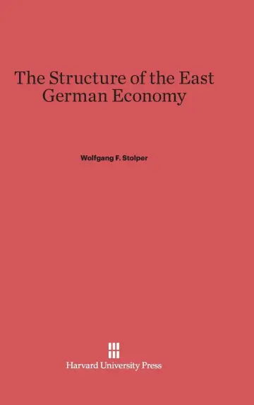 Cover of The Structure of the East German Economy