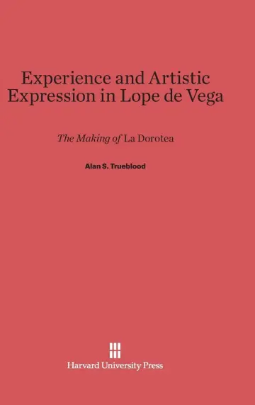 Cover of Experience and Artistic Expression in Lope de Vega