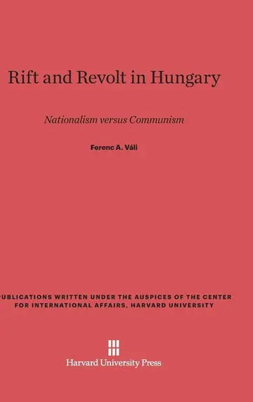 Cover of Rift and Revolt in Hungary