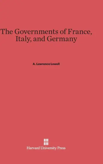 Cover of The Governments of France, Italy, and Germany